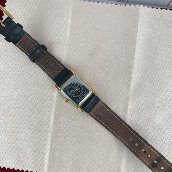 Ted Baker London Gold Crystal Women's Dress Watch with Black Strap - Picture 8 of 9